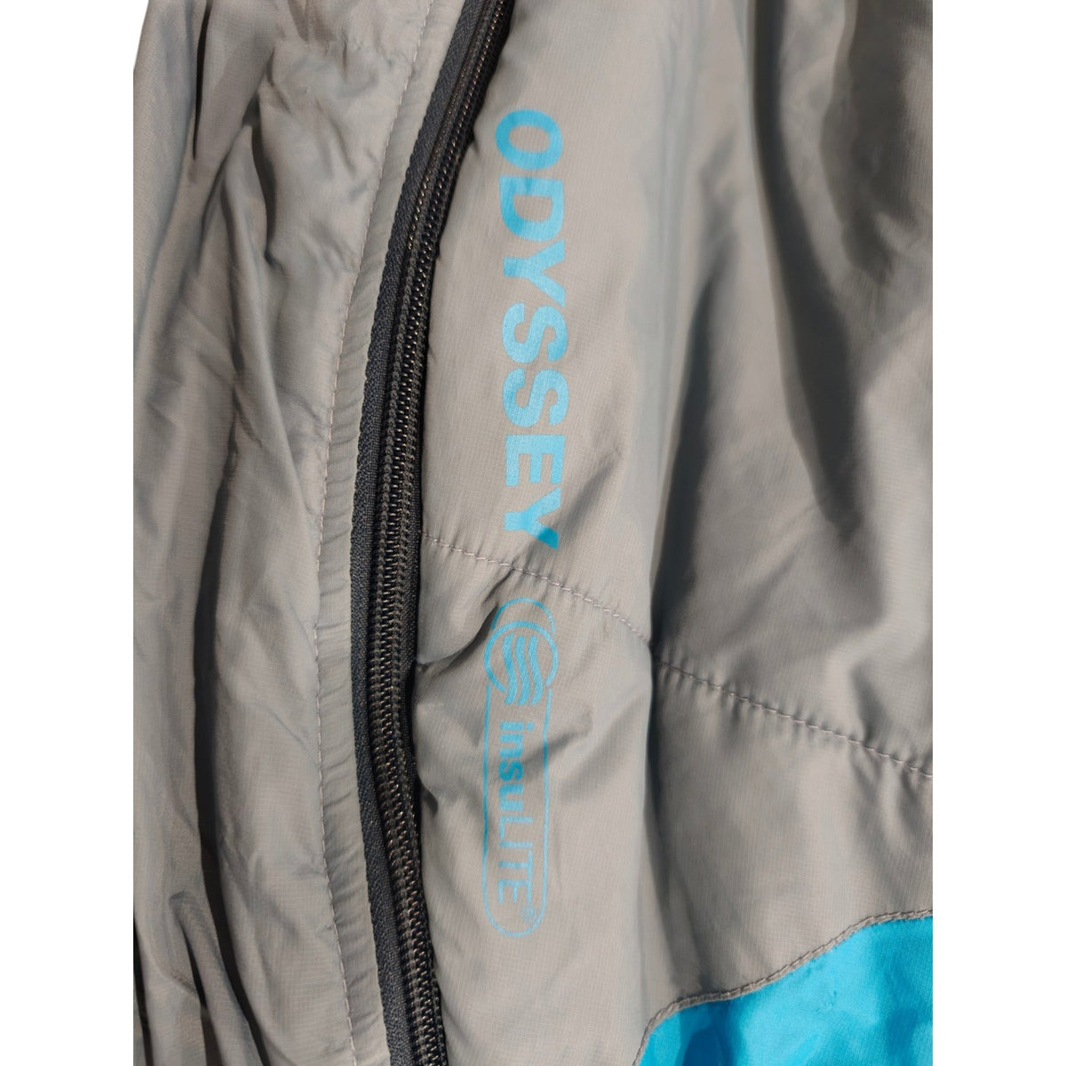 Kathmandu Odyssey insuLITE Sleeping Bag - Blue and Grey - model label