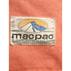 Orange Macpac Cascade backpack - cascade label