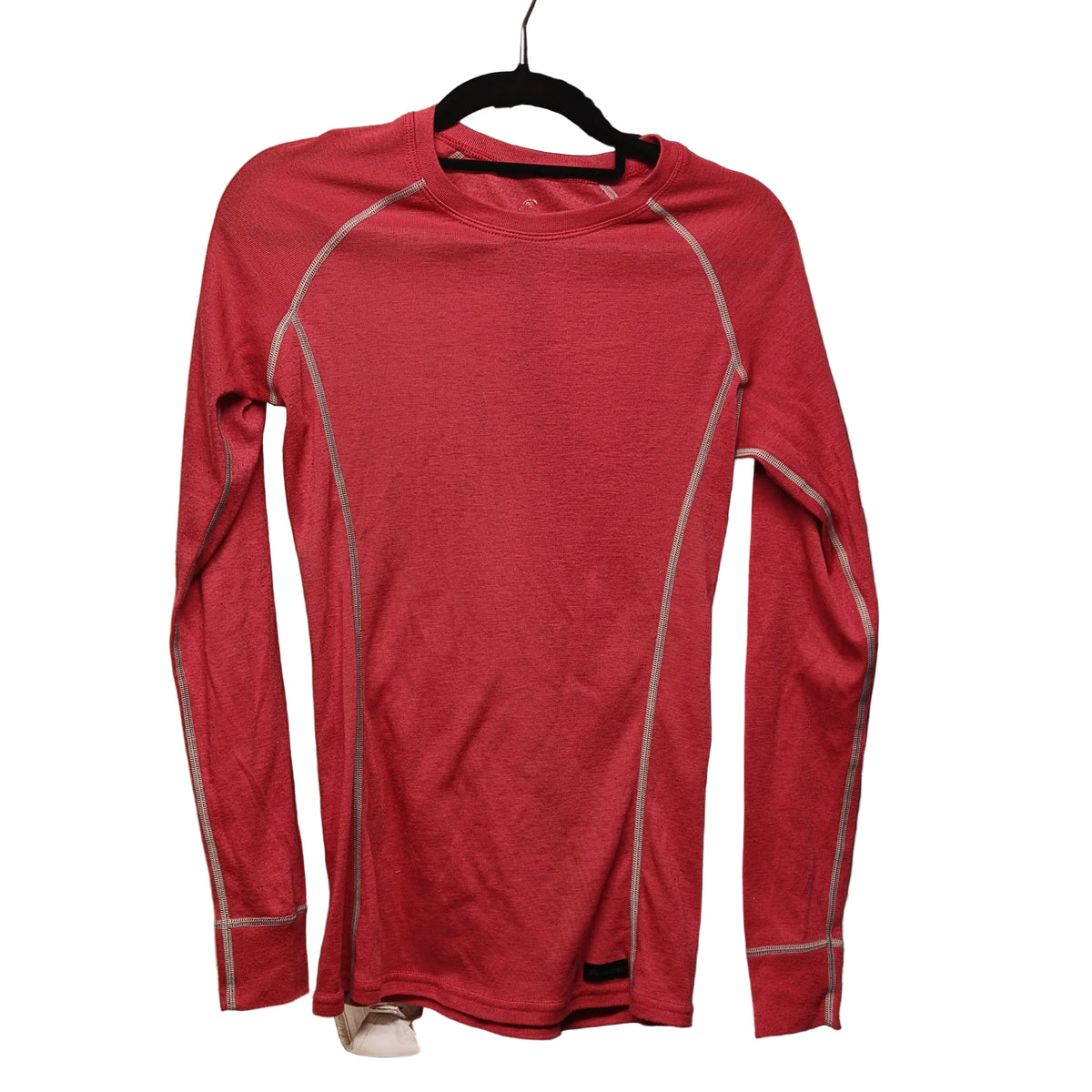 Front view of Macpac Red Base Layer Top — Women's NZ/AU 8