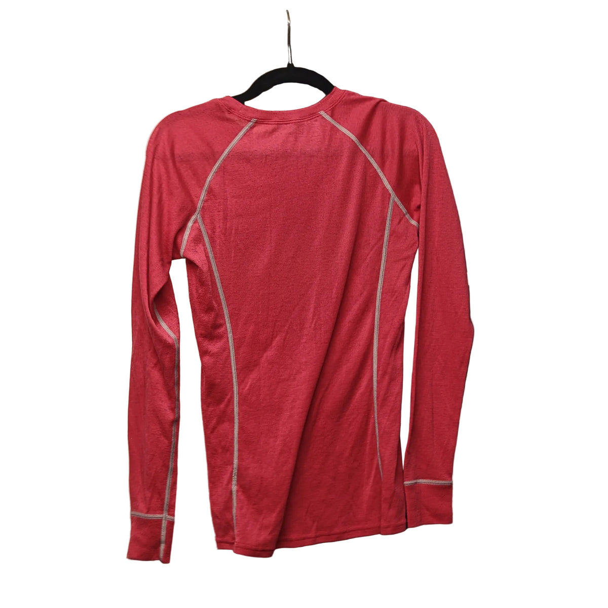 Rear view of Macpac Red Base Layer Top — Women's NZ/AU 8