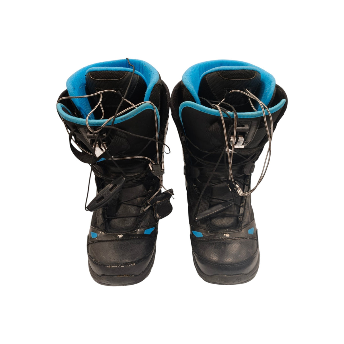 Northwave Snowboard Boots - Mens US 9 / EU 42 - Black and Blue - front view of the pair