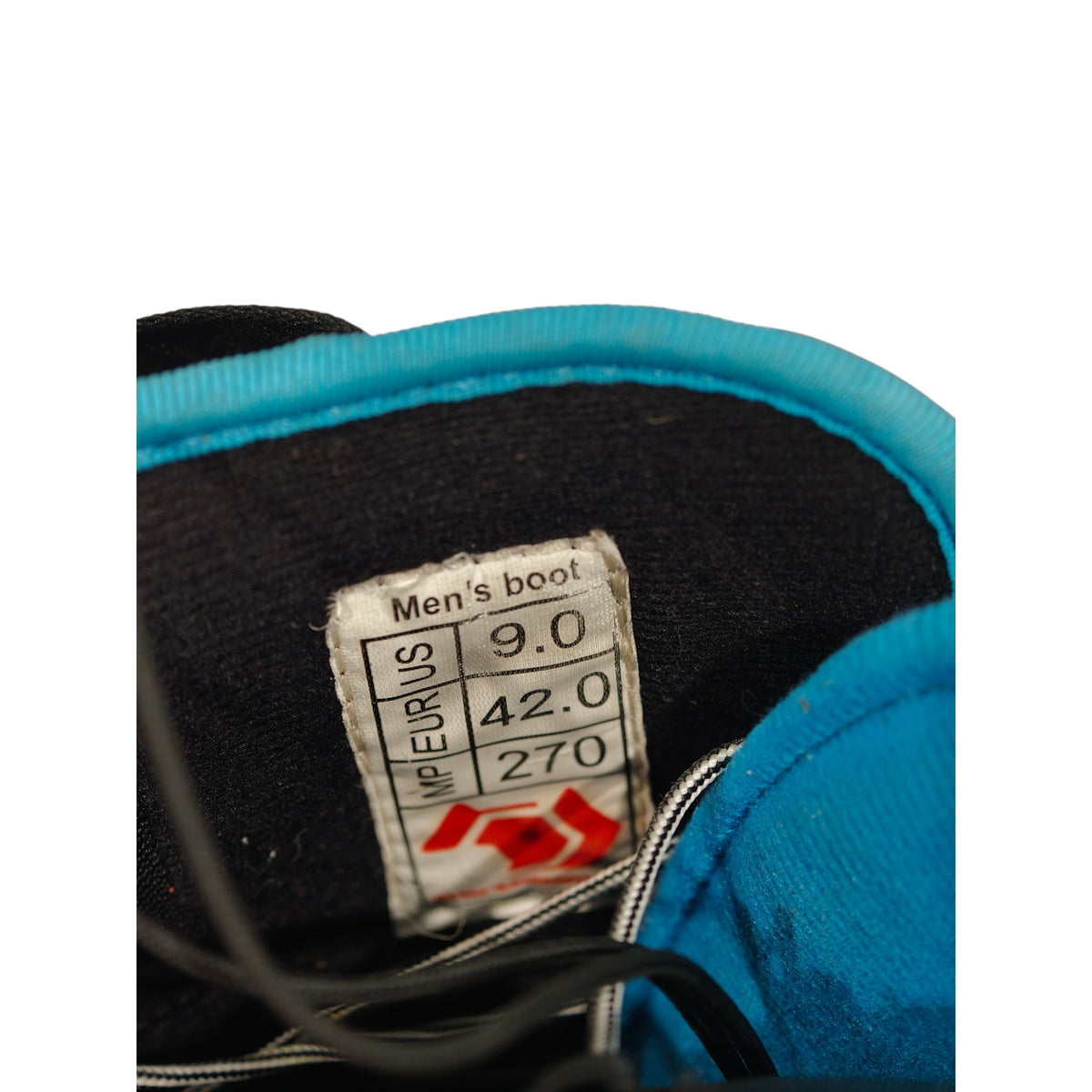 Northwave Snowboard Boots - Mens US 9 / EU 42 - Black and Blue - US 9 EU 42 MP 270 size label