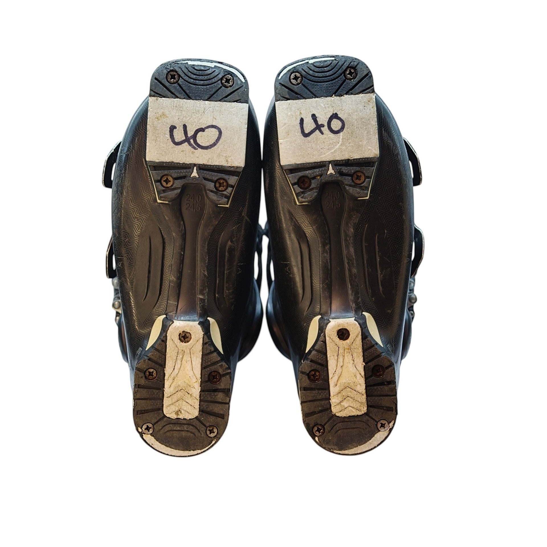 ReGear Atomic Hawx Magna 90 W ski boots, black, size 24/24.5 Mondo, for beginner to intermediate skiers.