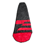 Rocky Mountain Dakota Sleeping Bag, Red and Black, opened sleeping bag