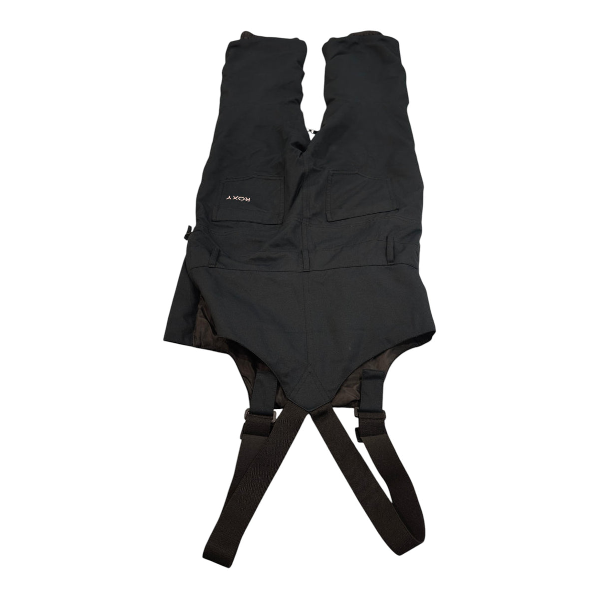 Roxy Junior DryFlight Snow Bib Pants - 10/M - Black - back and shoulder straps