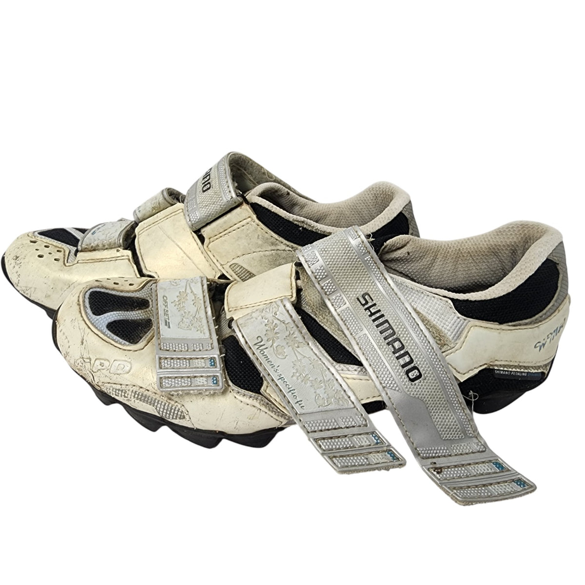 Side view of Shimano Women's Cycling Clip Shoes 25.2cm