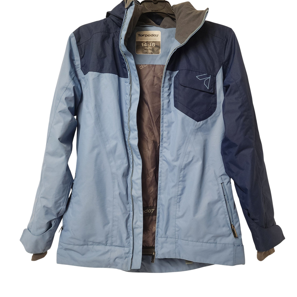Interior view of Snow Jacket - Labelled 14–16 Years