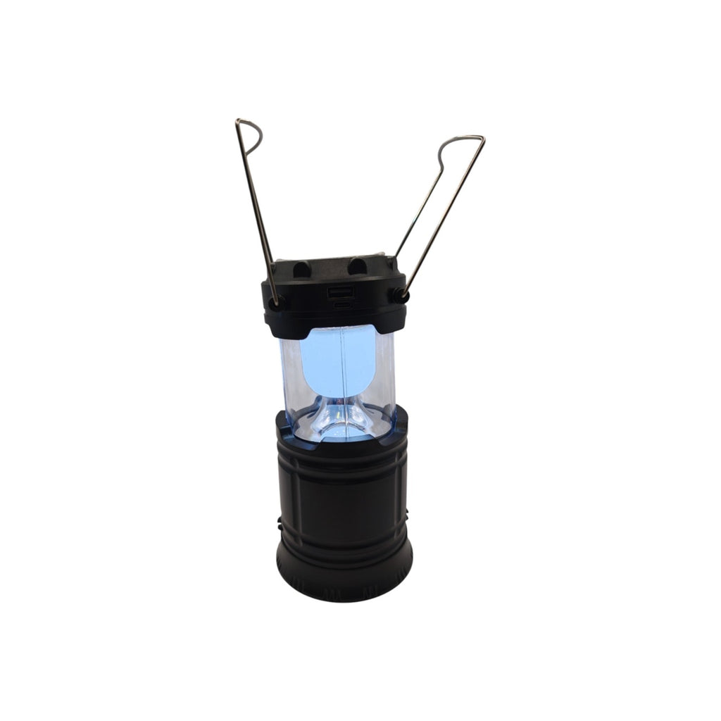 Solar Collapsible Camping Lantern and Torch illuminated lantern