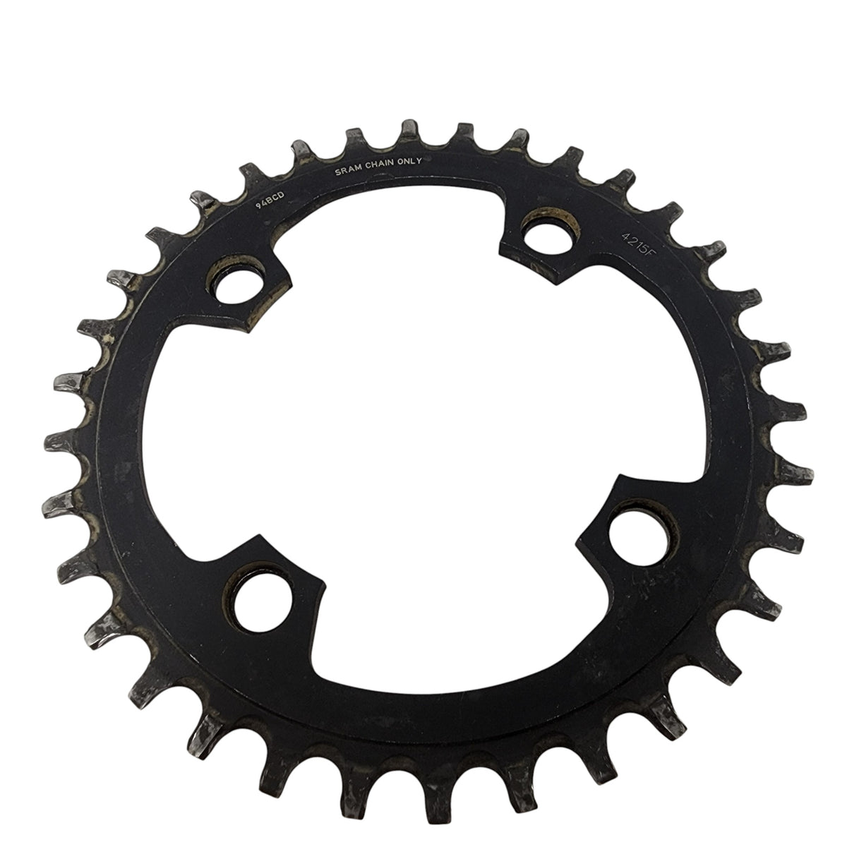 Rear view of Sram X-Sync 34T Chainring 4x94 BCD