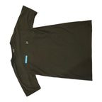 Front view of Swazi Short-Sleeve Fleece Top - L - Olive