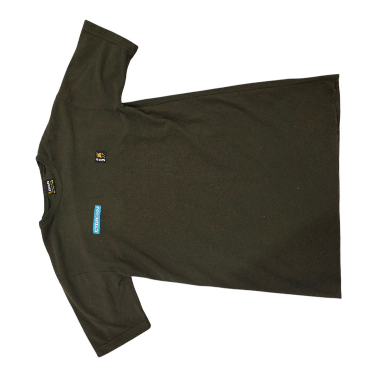 Front view of Swazi Short-Sleeve Fleece Top - L - Olive