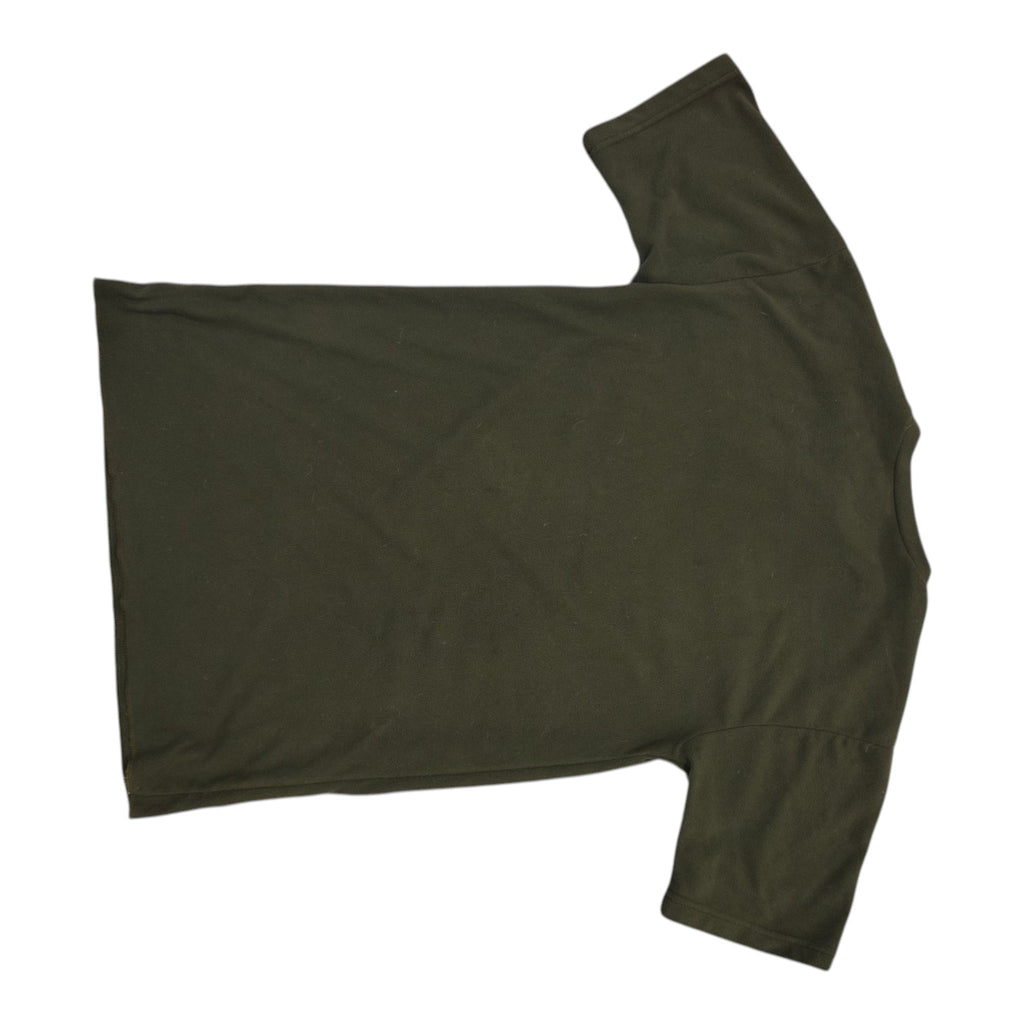 Rear view of Swazi Short-Sleeve Fleece Top - L - Olive