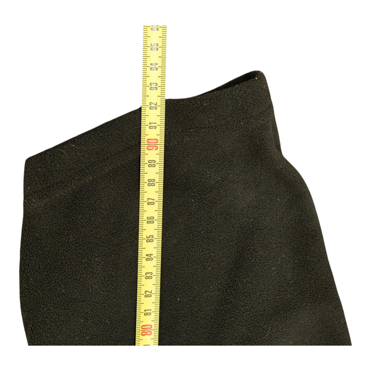 Tape-measure view of Swazi Short-Sleeve Fleece Top - S - Olive