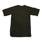 Rear view of Swazi Short-Sleeve Fleece Top - S - Olive