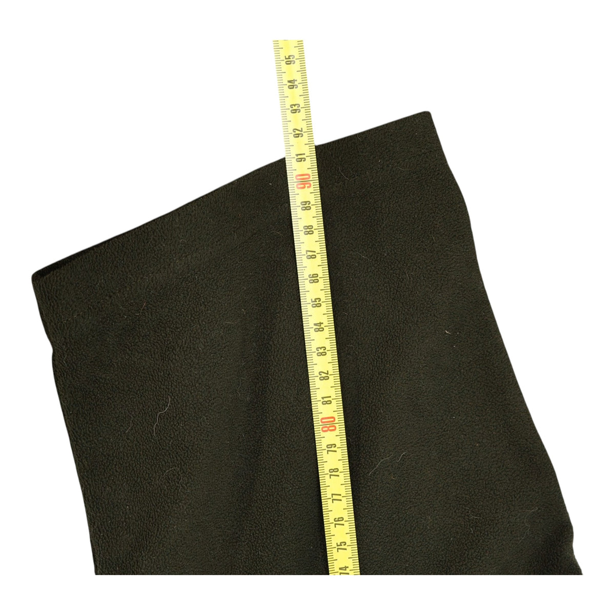 Tape-measure view of Swazi Short-Sleeve Fleece Top - S - Olive