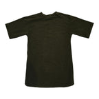 Rear view of Swazi Short-Sleeve Fleece Top - S - Olive
