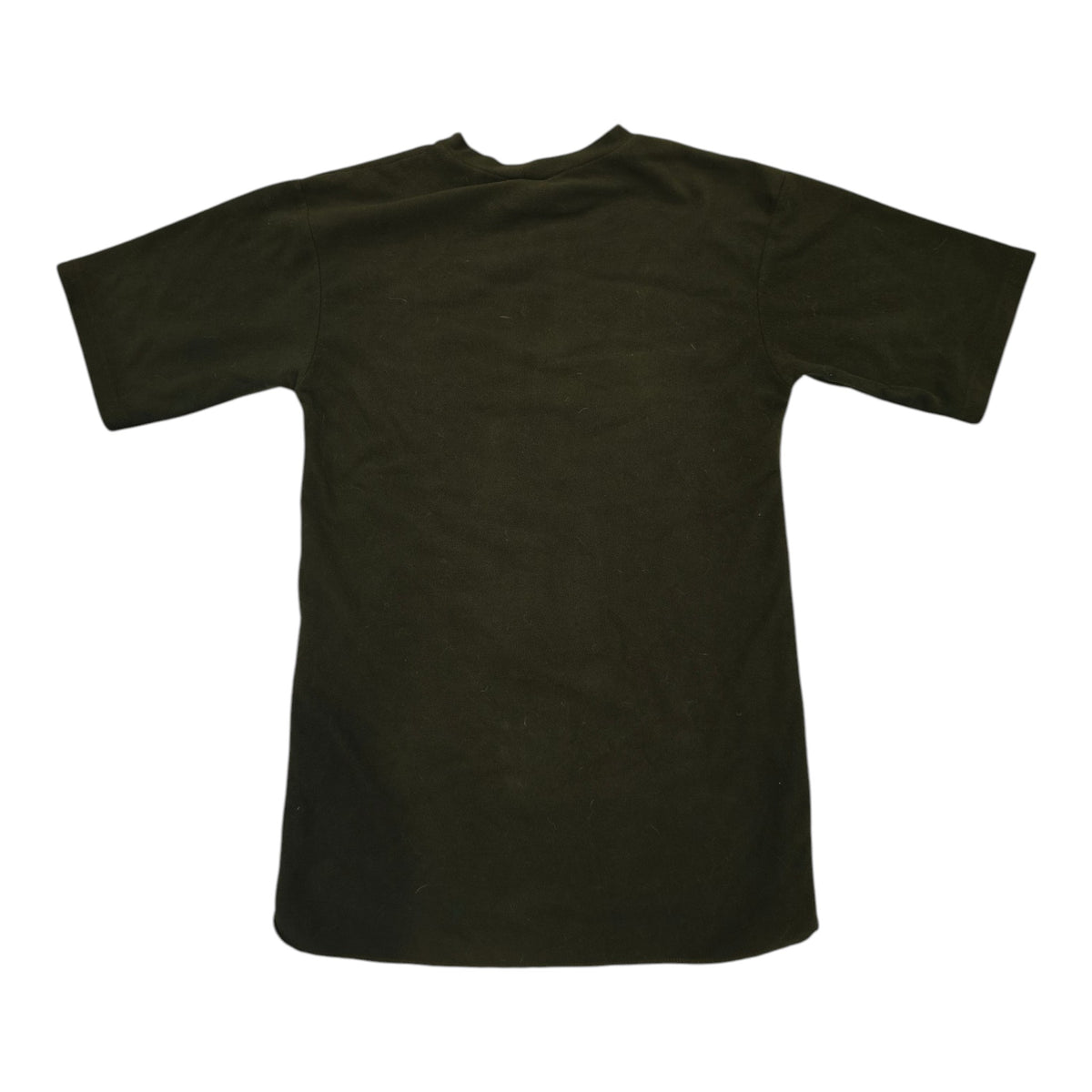 Rear view of Swazi Short-Sleeve Fleece Top - S - Olive