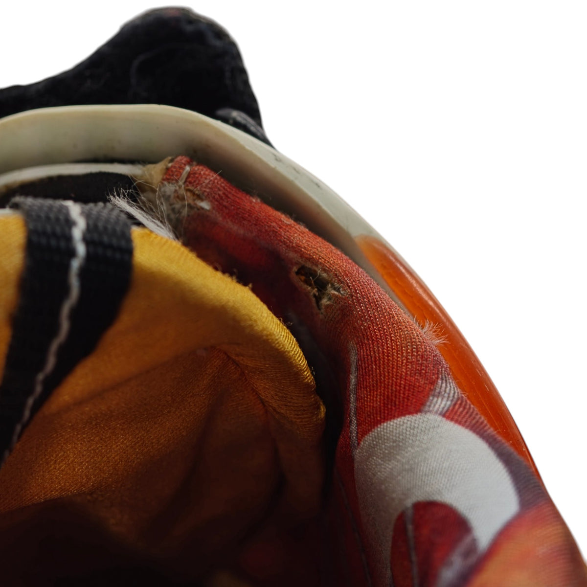 Interior collar and lining wear on a Tecnica Diablo Magnesium ski boot