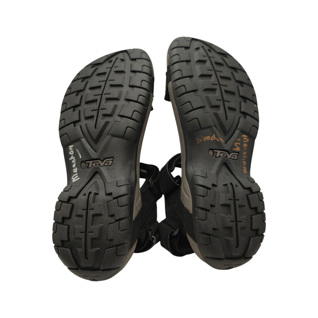 Teva Men's Walking Sandals - US 9 - Black Grey - soles
