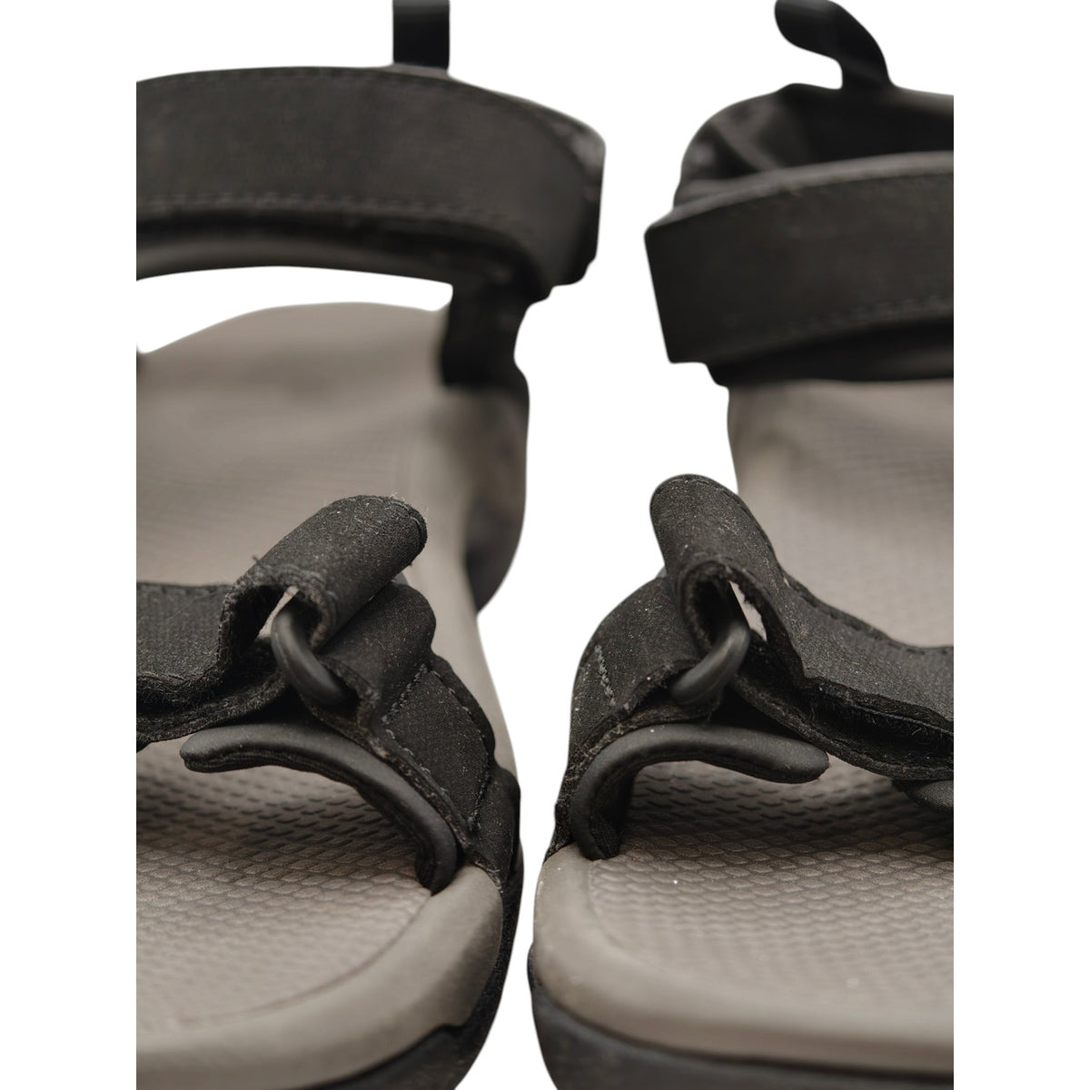 Teva Men's Walking Sandals - US 9 - Black Grey - strap detail