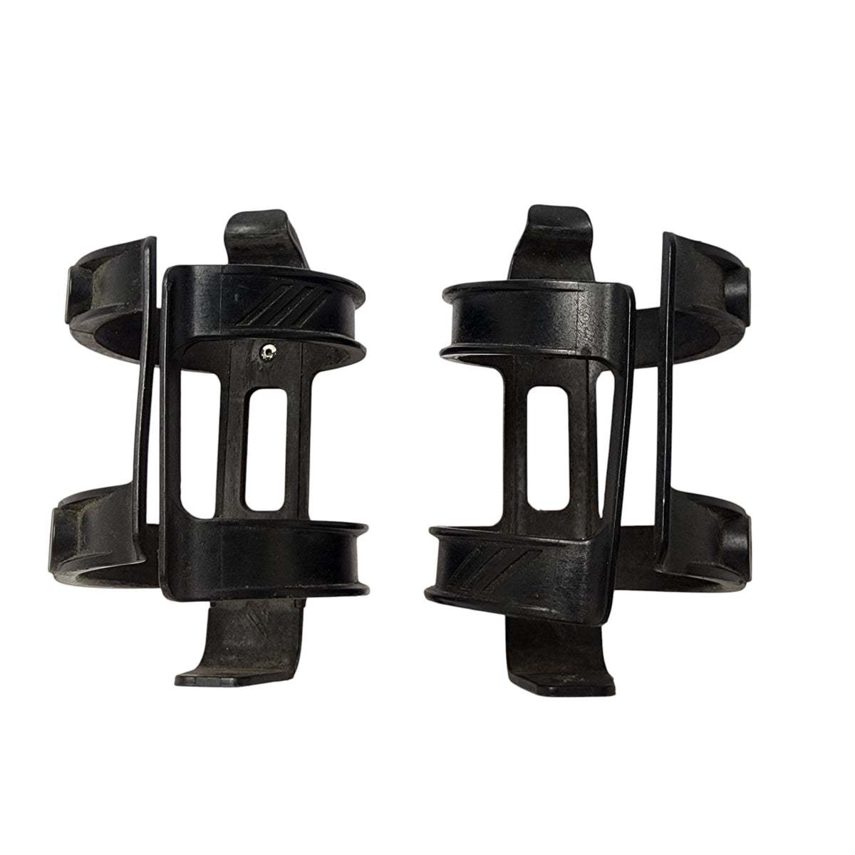 Front view of x2 Bontrager Bottle Cages