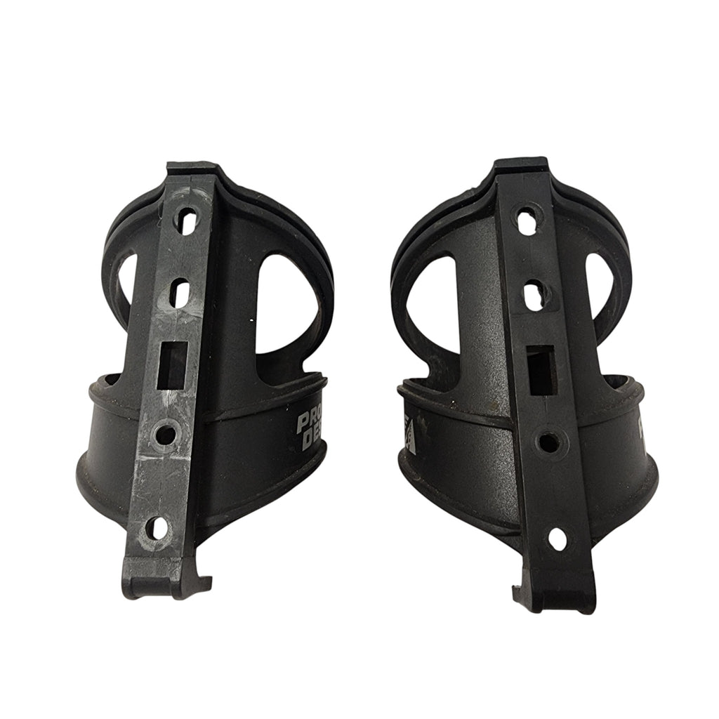 Rear view of x2 Profile Design Bike Bottle Cages