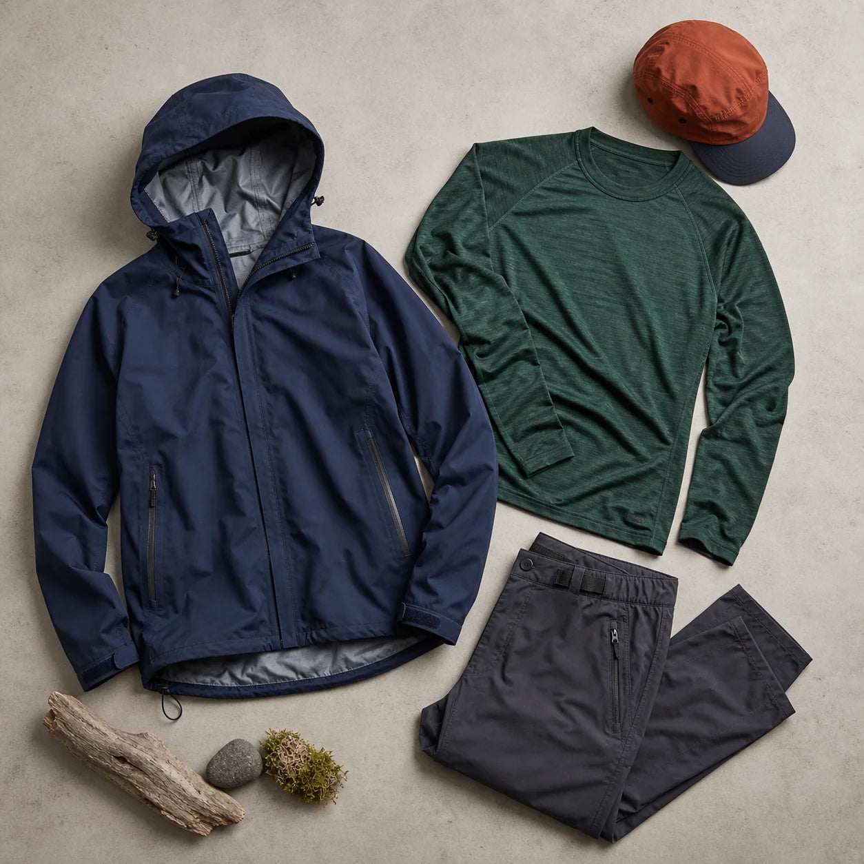 Men’s second-hand outdoor clothing